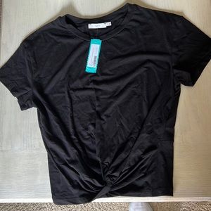 Black tie knot tee, brand new with tags